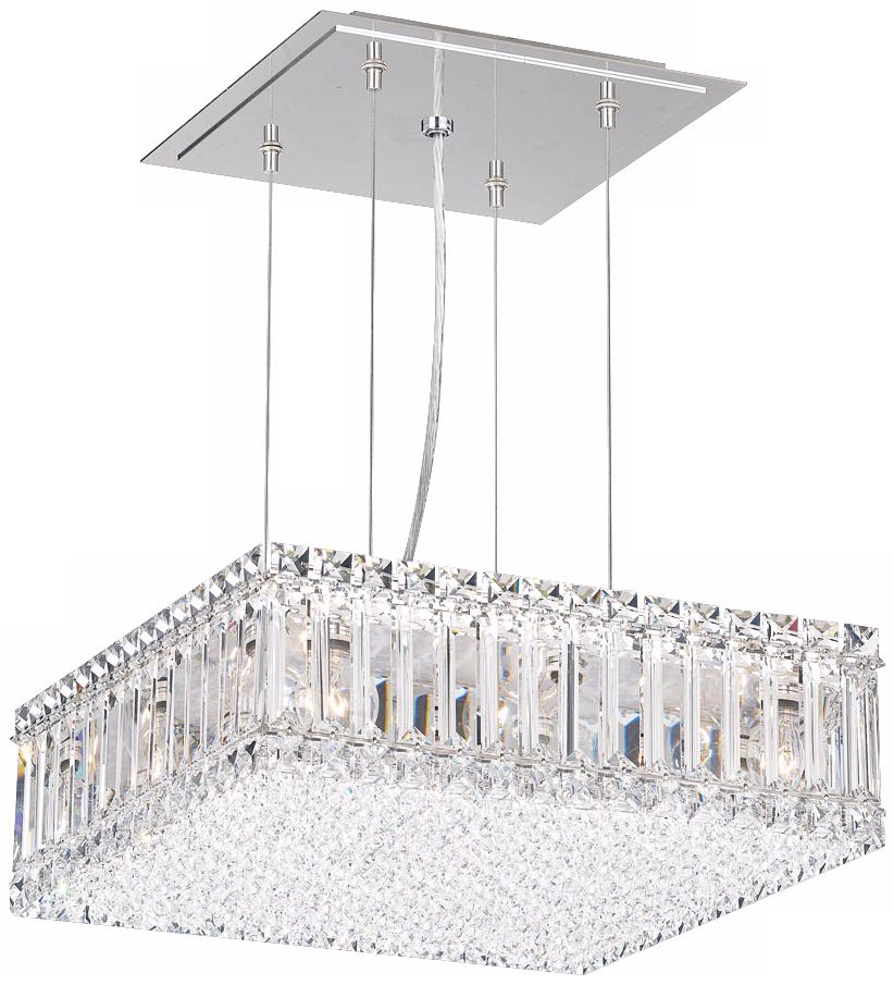 Schonbek Quantum Box 15" Wide Spectra Crystal Chandelier