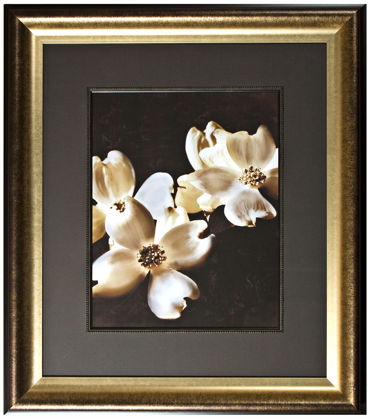 Disney Bambi Floral Study 1 Print Framed 31" Wide Wall Art