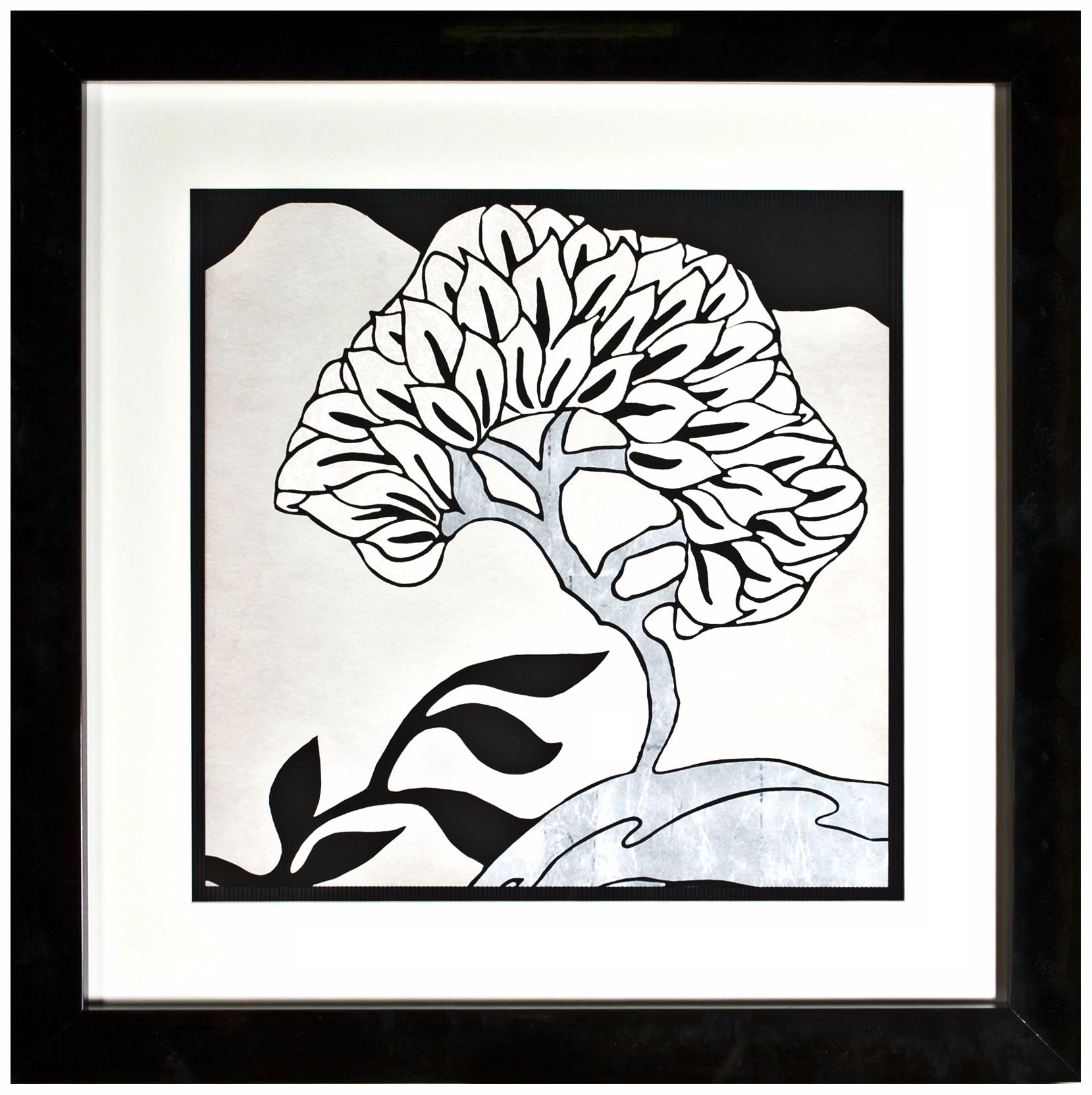 Disney Fantasia Abstract Tree Print Framed Wall Art (J2853)