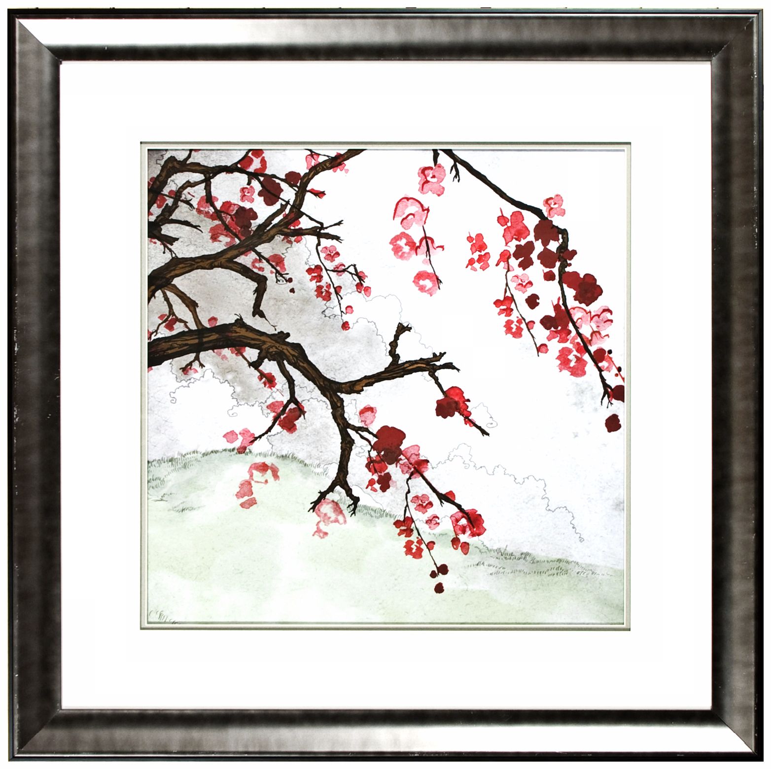 Walt Disney Mulan Blossoming Tree Framed 30" Square Wall Art (J2855)