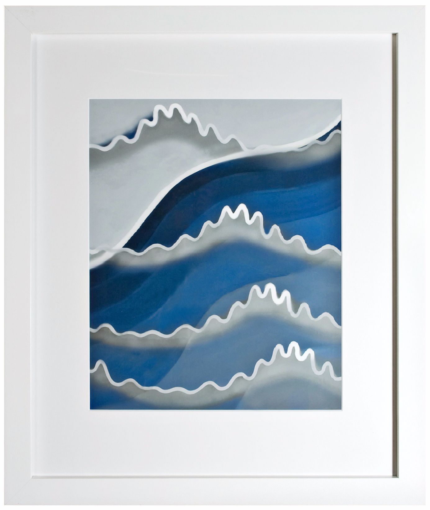 Walt Disney Fantasia Waves Print Framed 34" High Wall Art