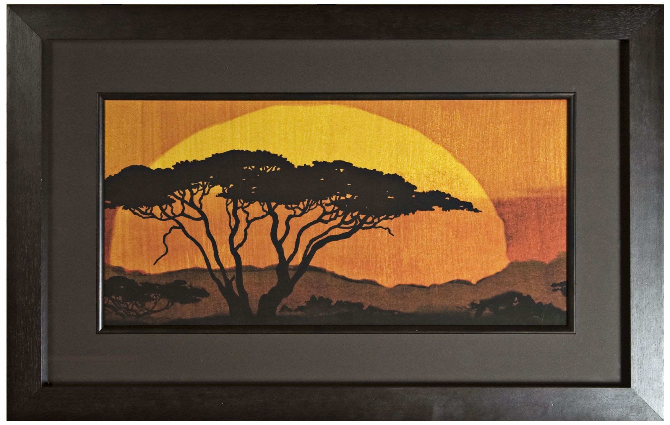 Walt Disney The Lion King Tree Silhouette 34" Wide Wall Art