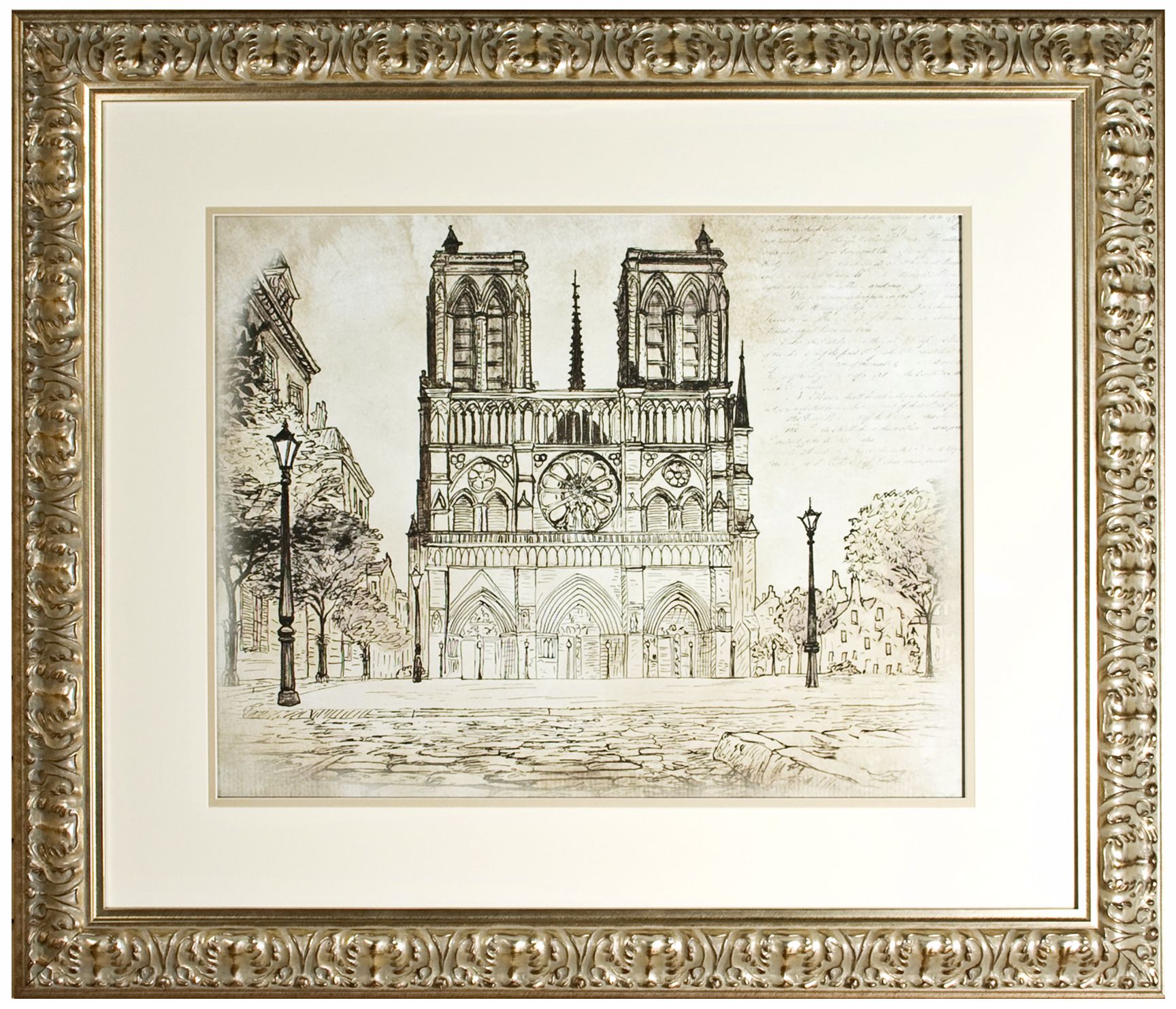 Disney The Aristocats Notre Dame Framed 43" Wide Wall Art