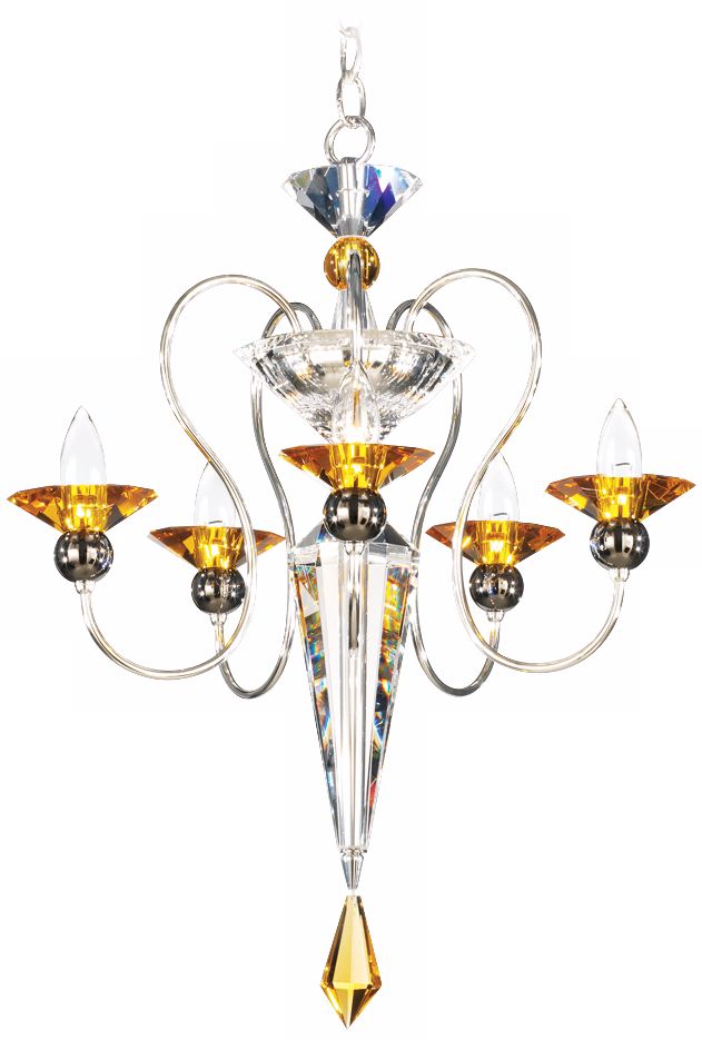 Schonbek Rhiannon Topaz Crystal 18 1/2" Wide Chandelier