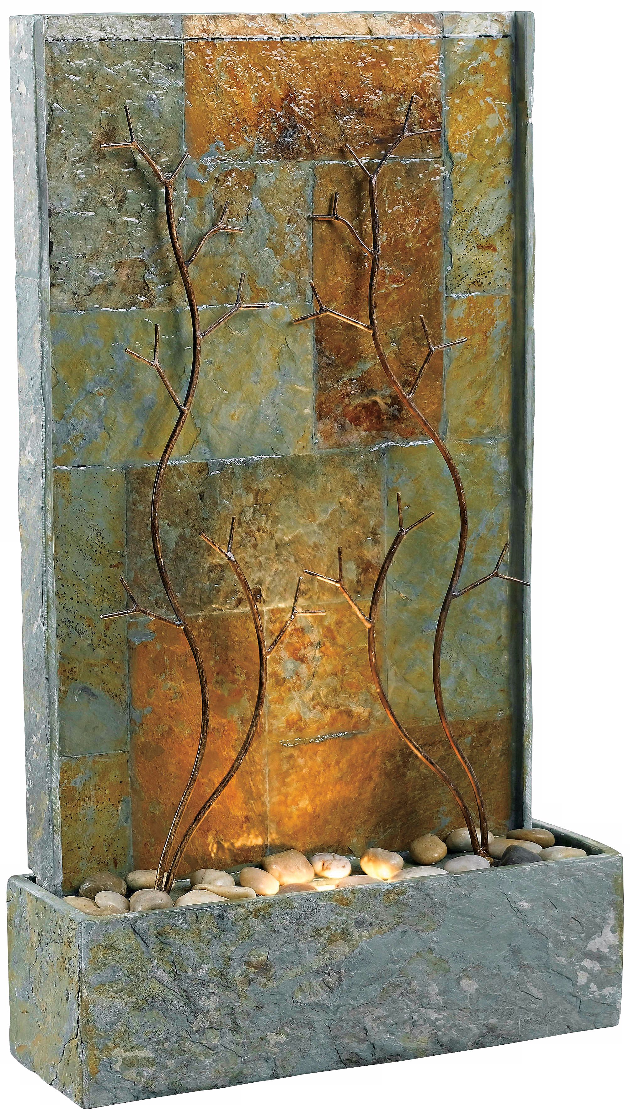 Kenroy Home Copper Vines Lighted Floor Fountain