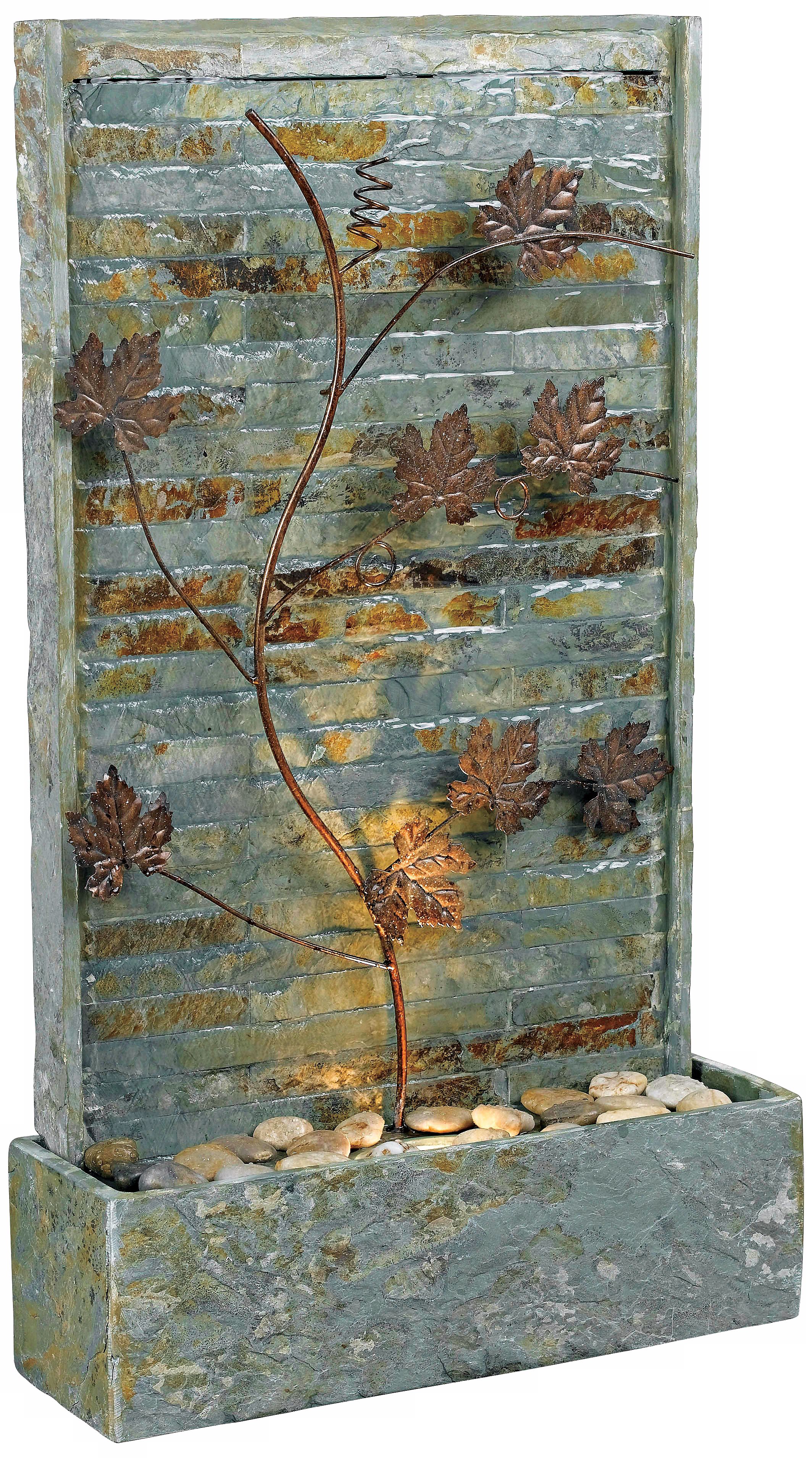 Kenroy Home Trellis Vines Lighted Floor Fountain