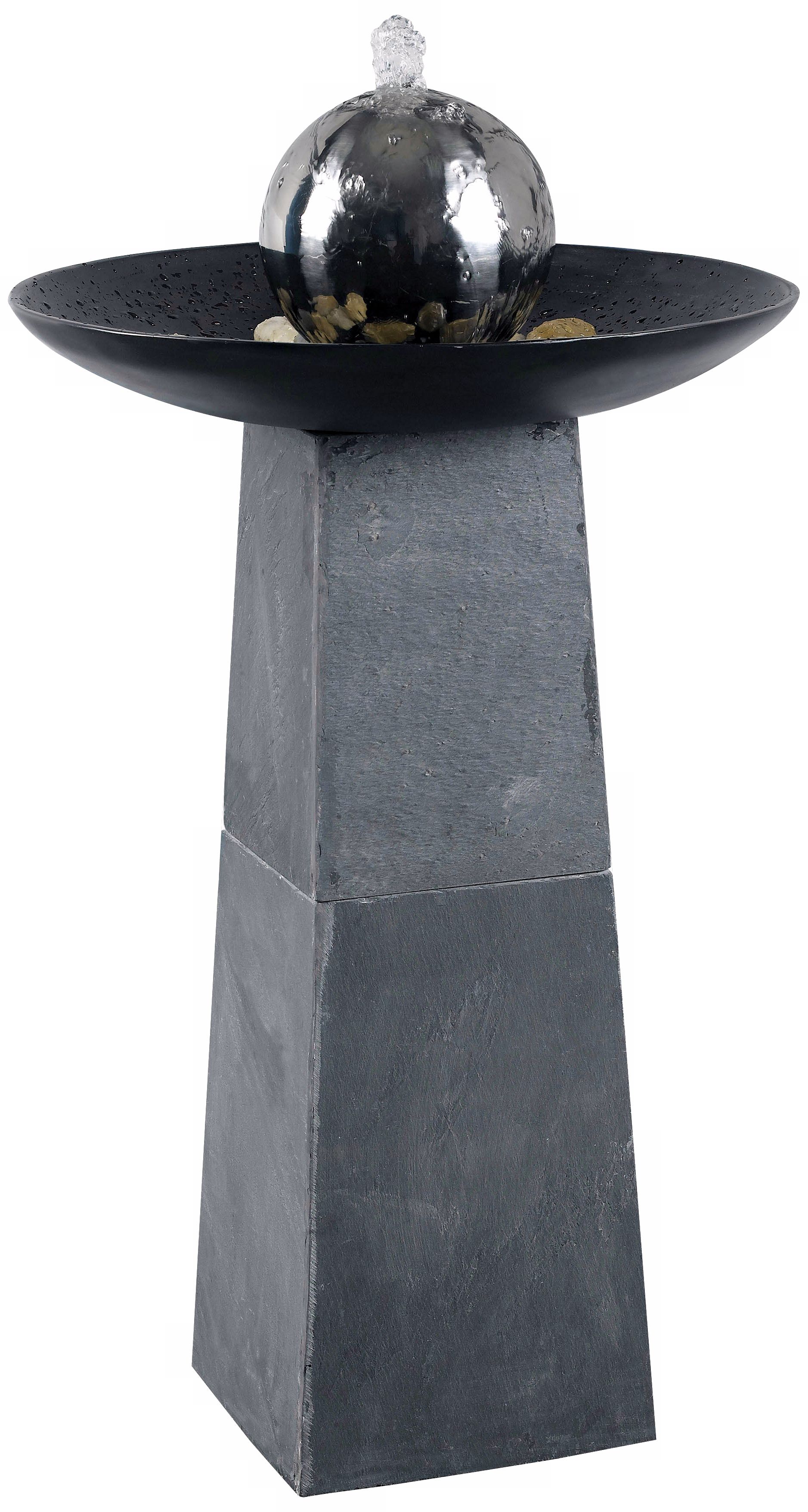 Kenroy Home Sleek Grey Slate Floor Fountain J3108