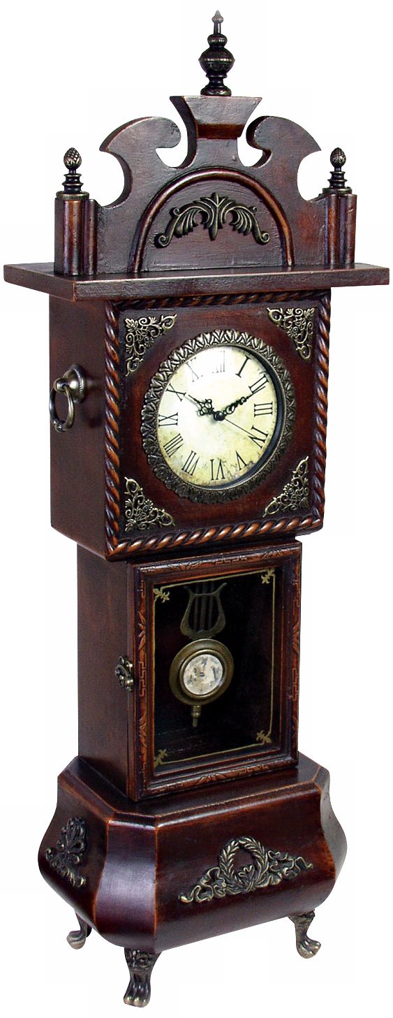 Dark Walnut Pendulum 34" High Clock