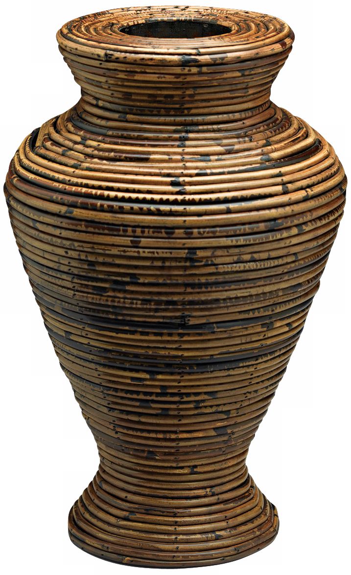 Brown Reed Twig Vase