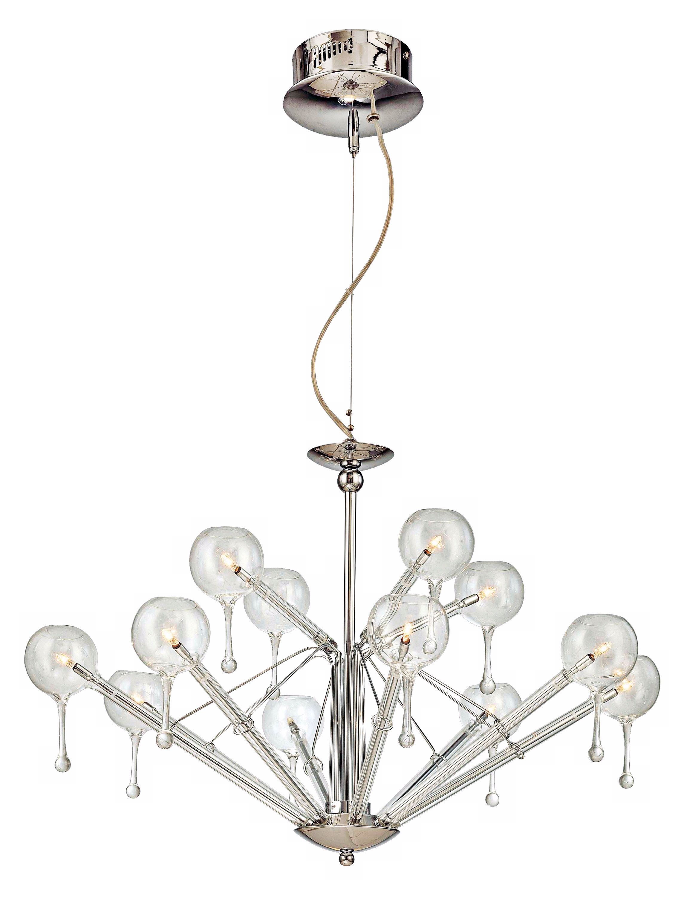 George Kovacs 12-Light Clear Glass 29 1/2" Wide Chandelier