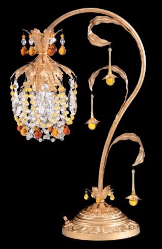 Schonbek Rondelle French Gold Finish Table Lamp