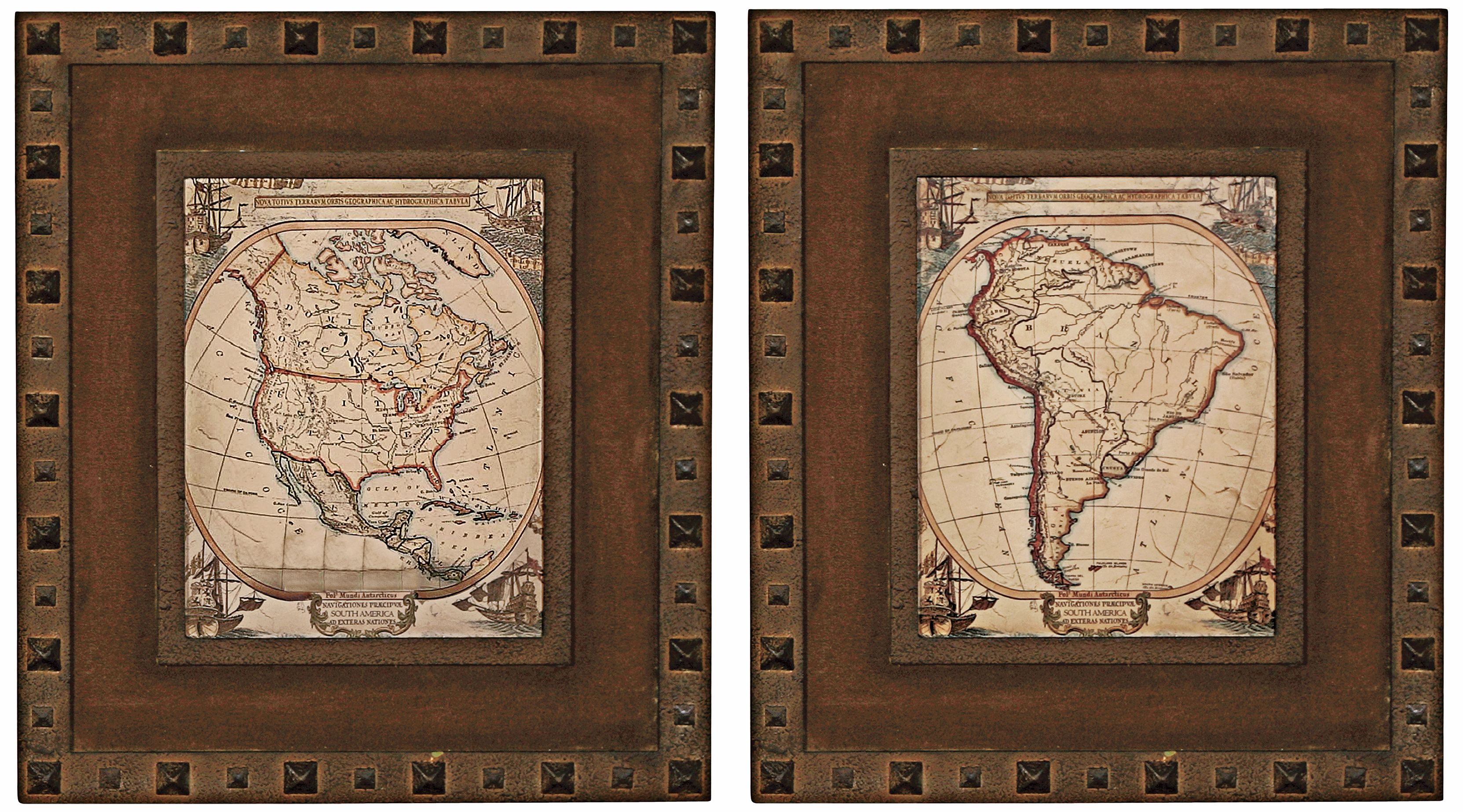 Nautical Geography Set of 2 Wall Art