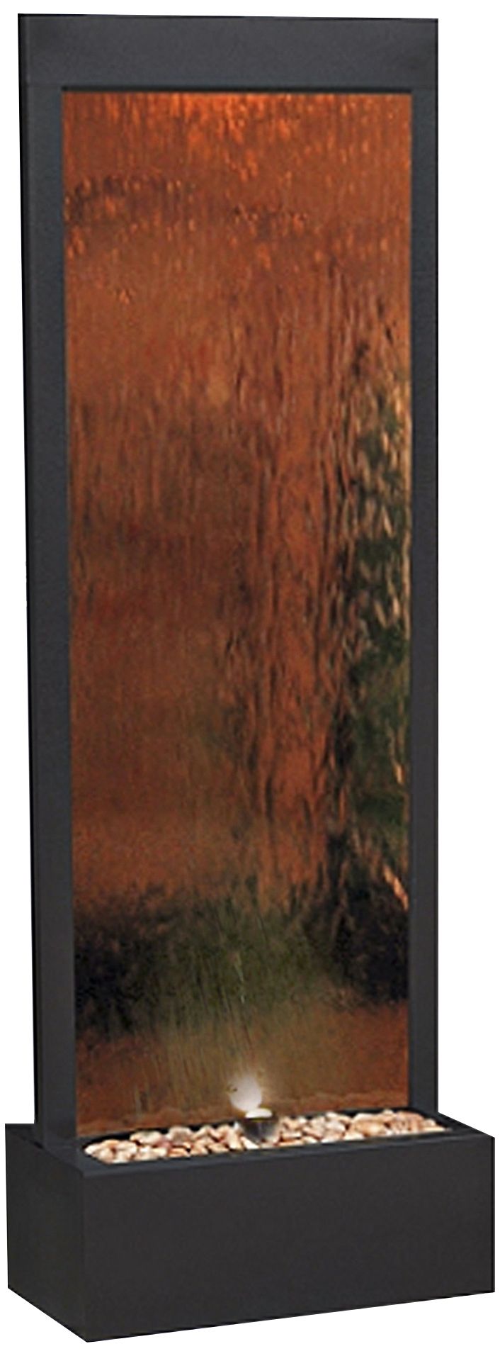 Modern Bronze Mirror Panel Fountain