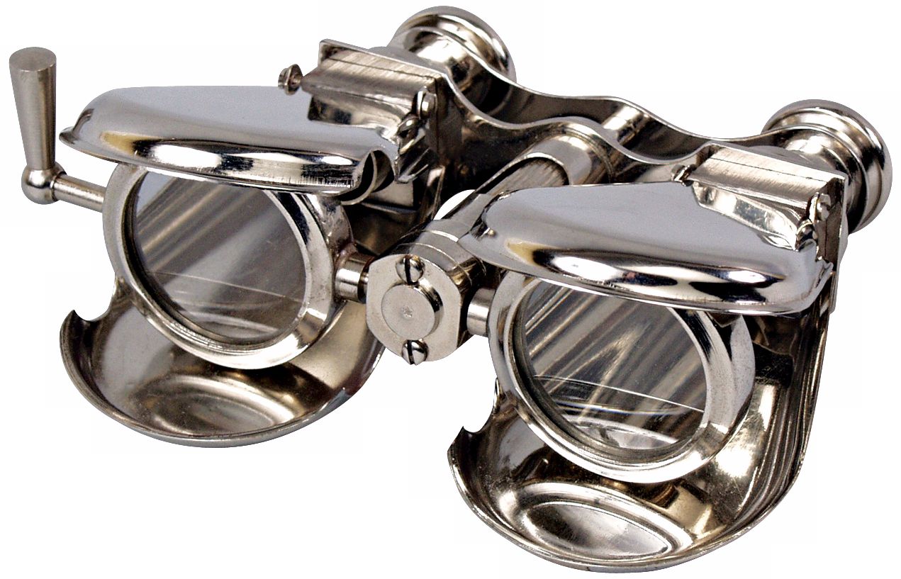 Collapsible Nickel Finish Opera Binoculars