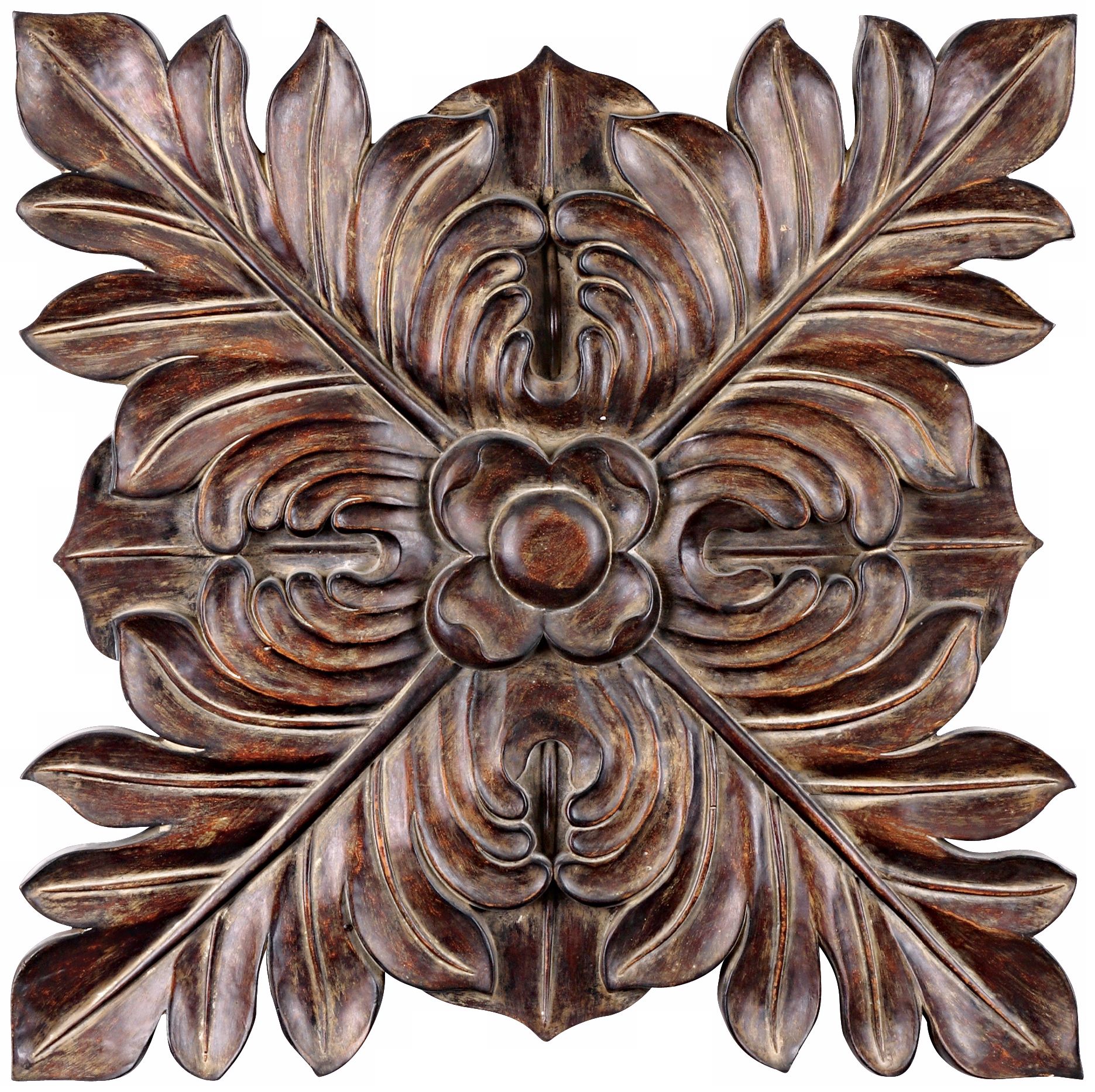 Uttermost Four Leaves Decorative 34" Wide Wall Plaque