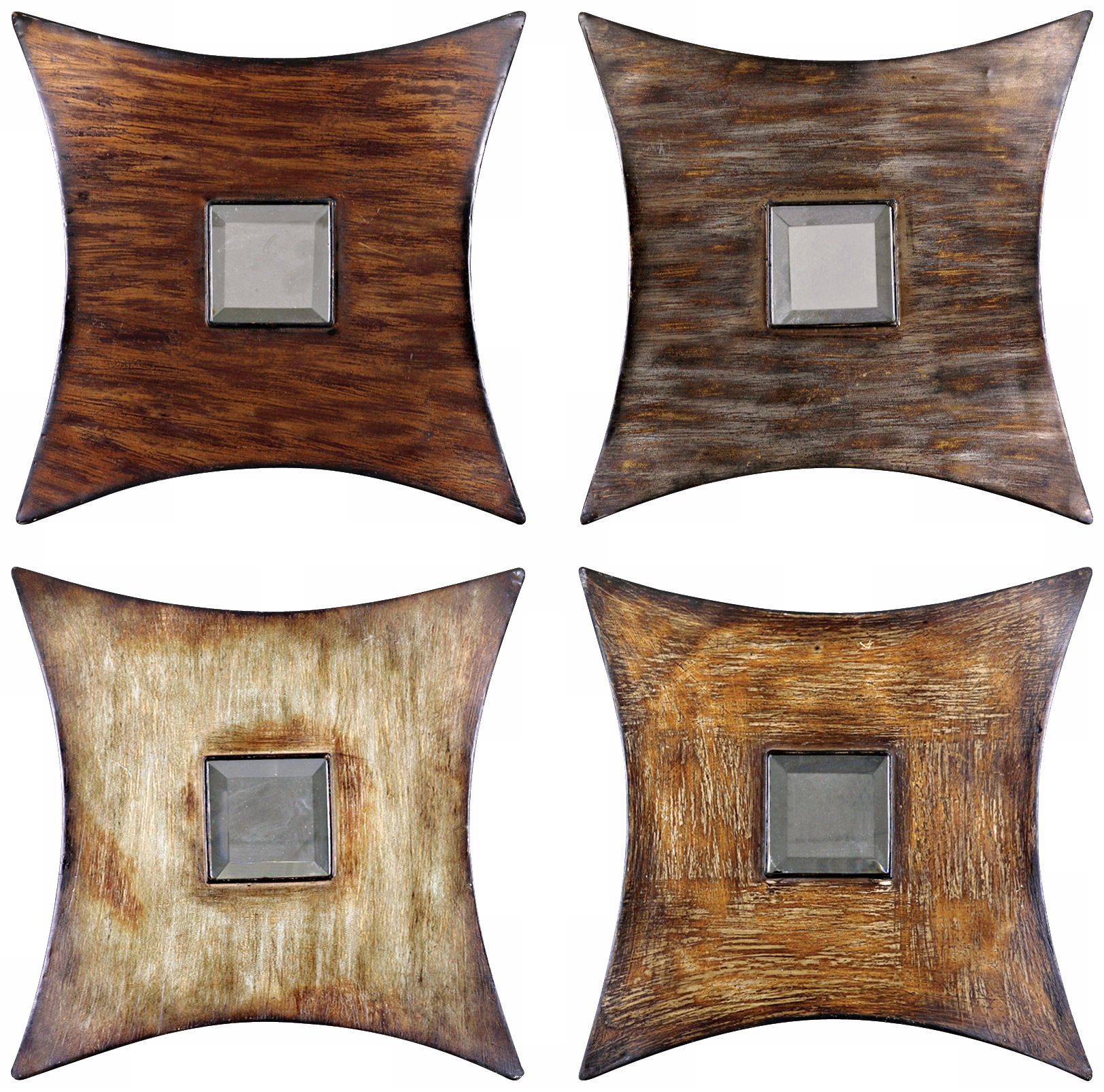 Uttermost Set of Four Lasaro Squares Wall Mirror