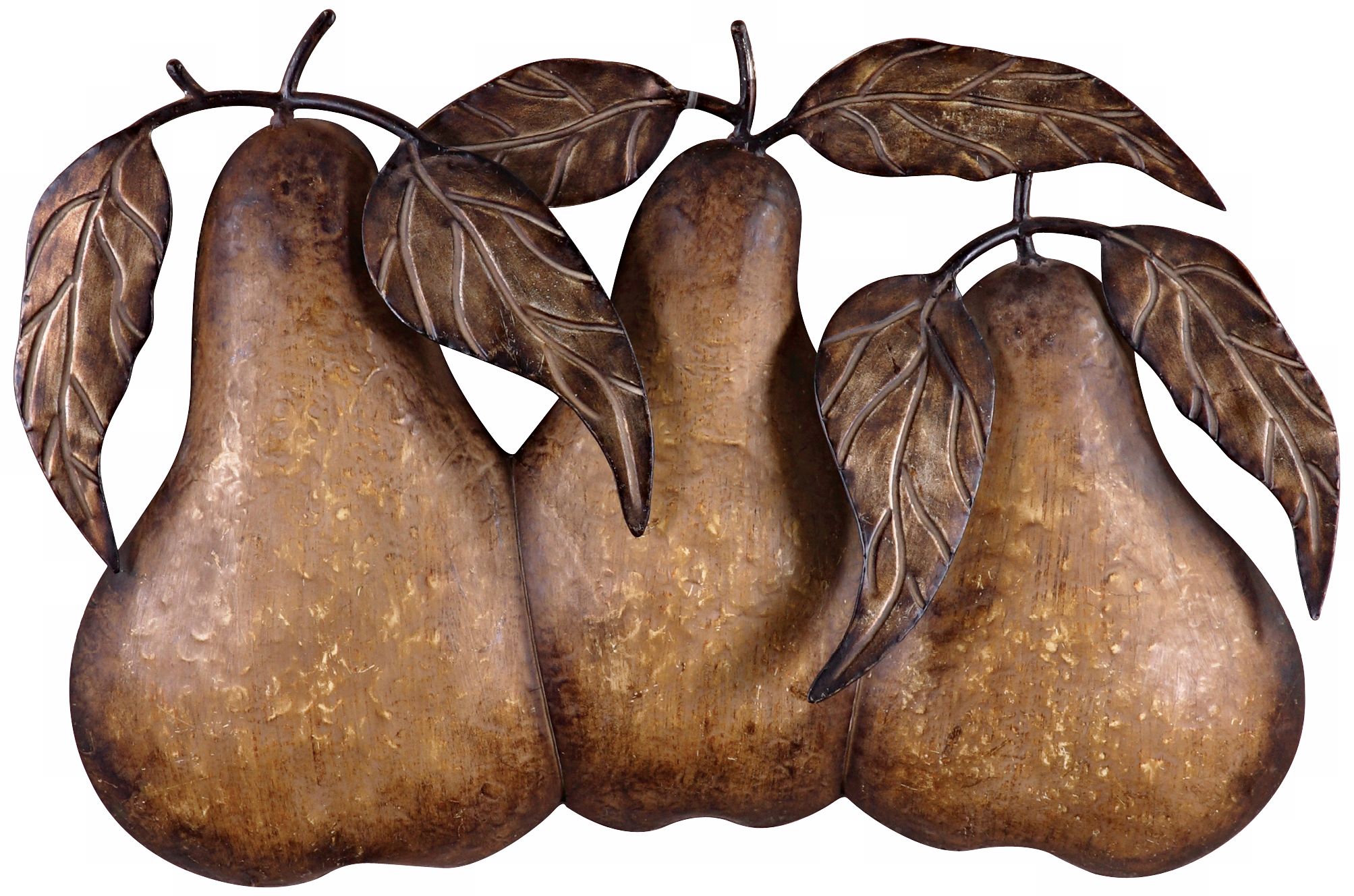 Uttermost Three Pears Metal 29" Wide Wall Decor