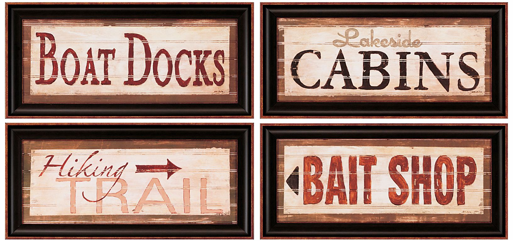Rustic Antique Lodge Signs