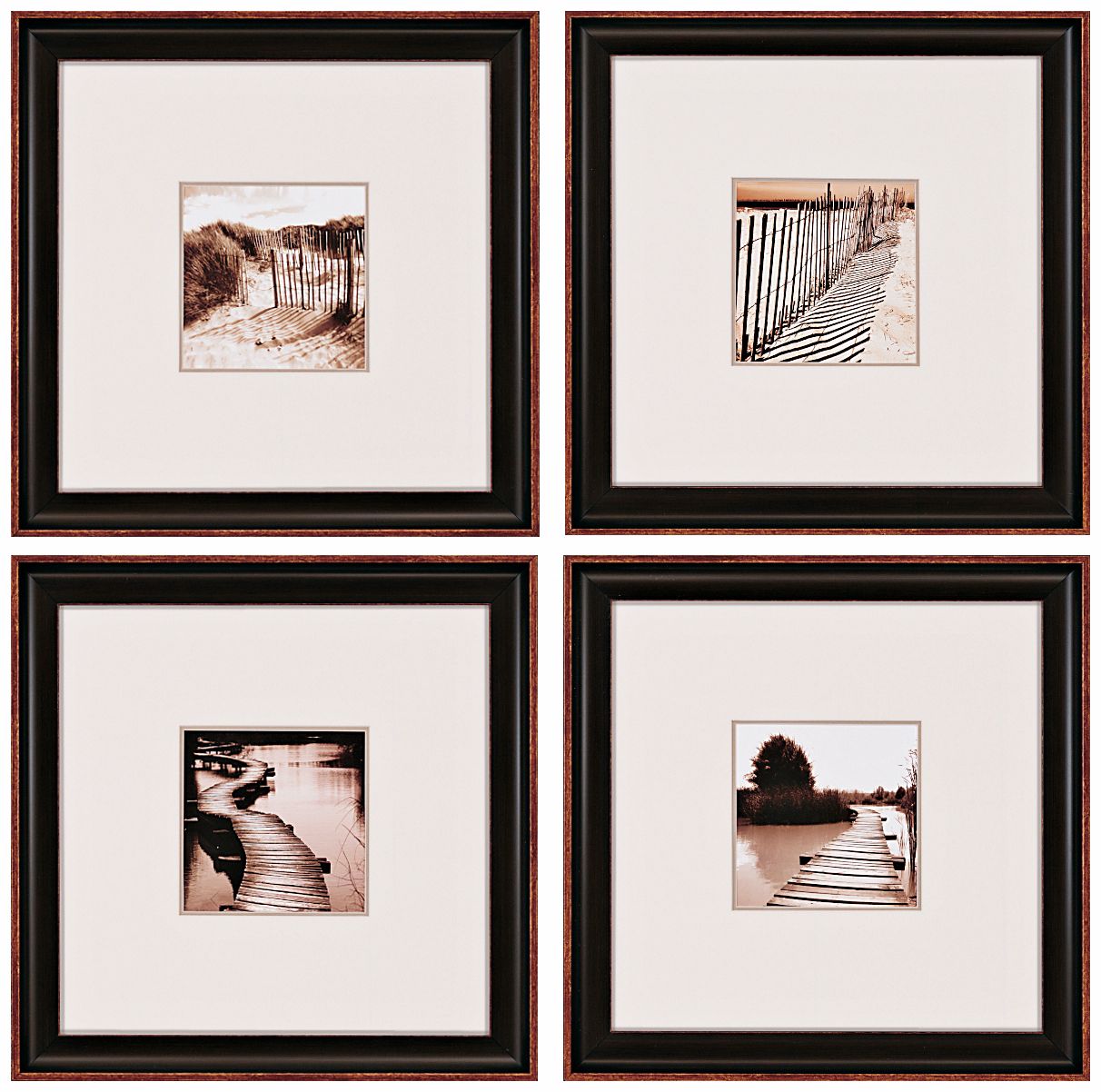 Waterfront Framed 17" Square Wall Art