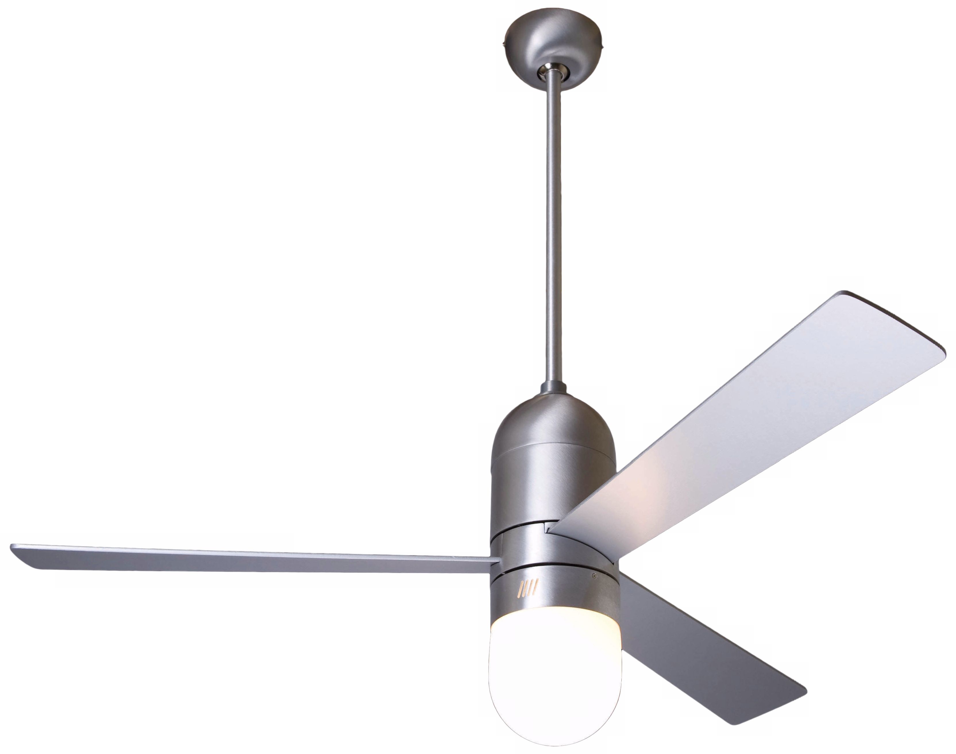 52" Cirrus Aluminum Finish Ceiling Fan with Light Kit