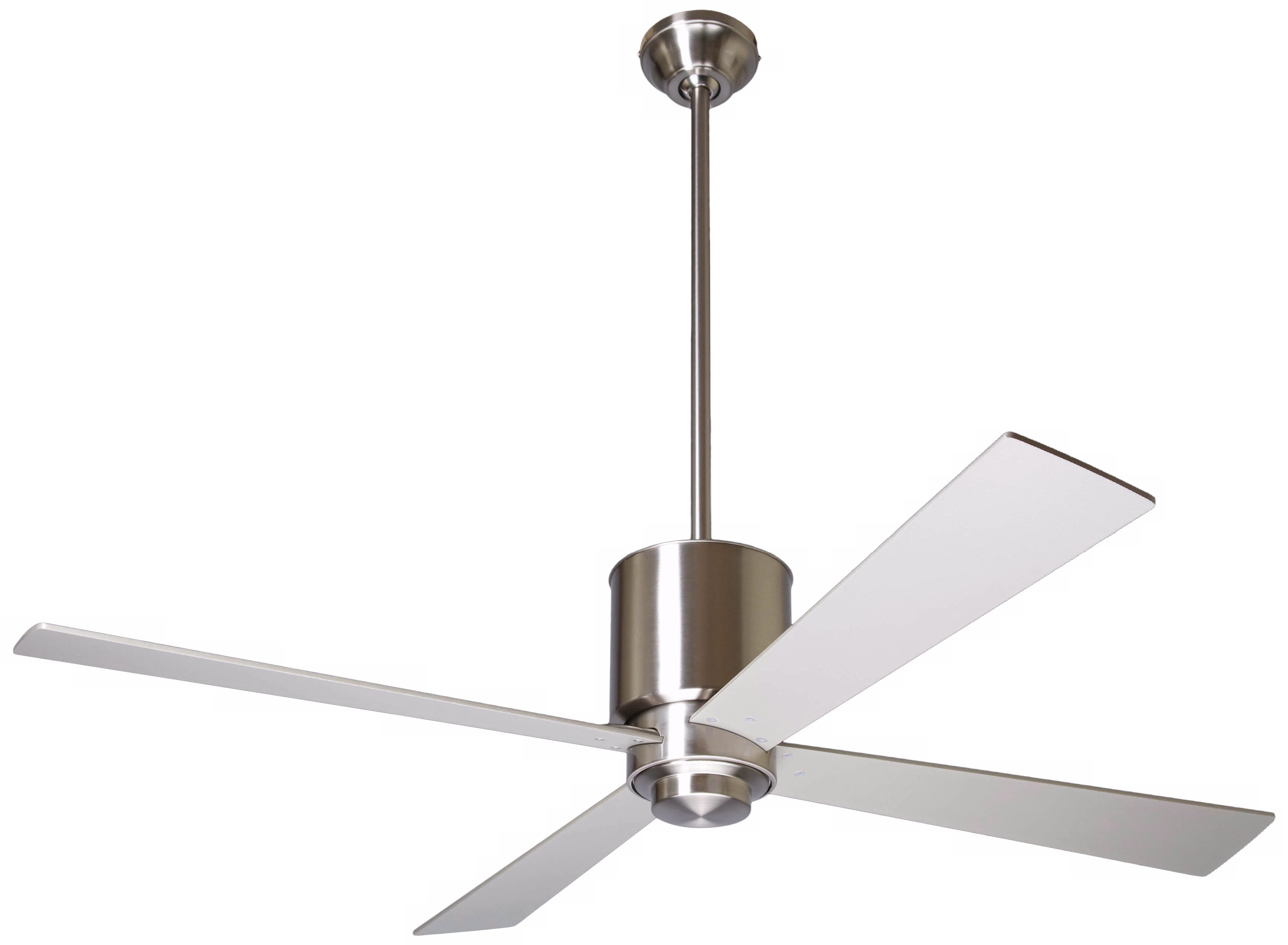 52" Modern Fan Lapa Bright Nickel Ceiling Fan