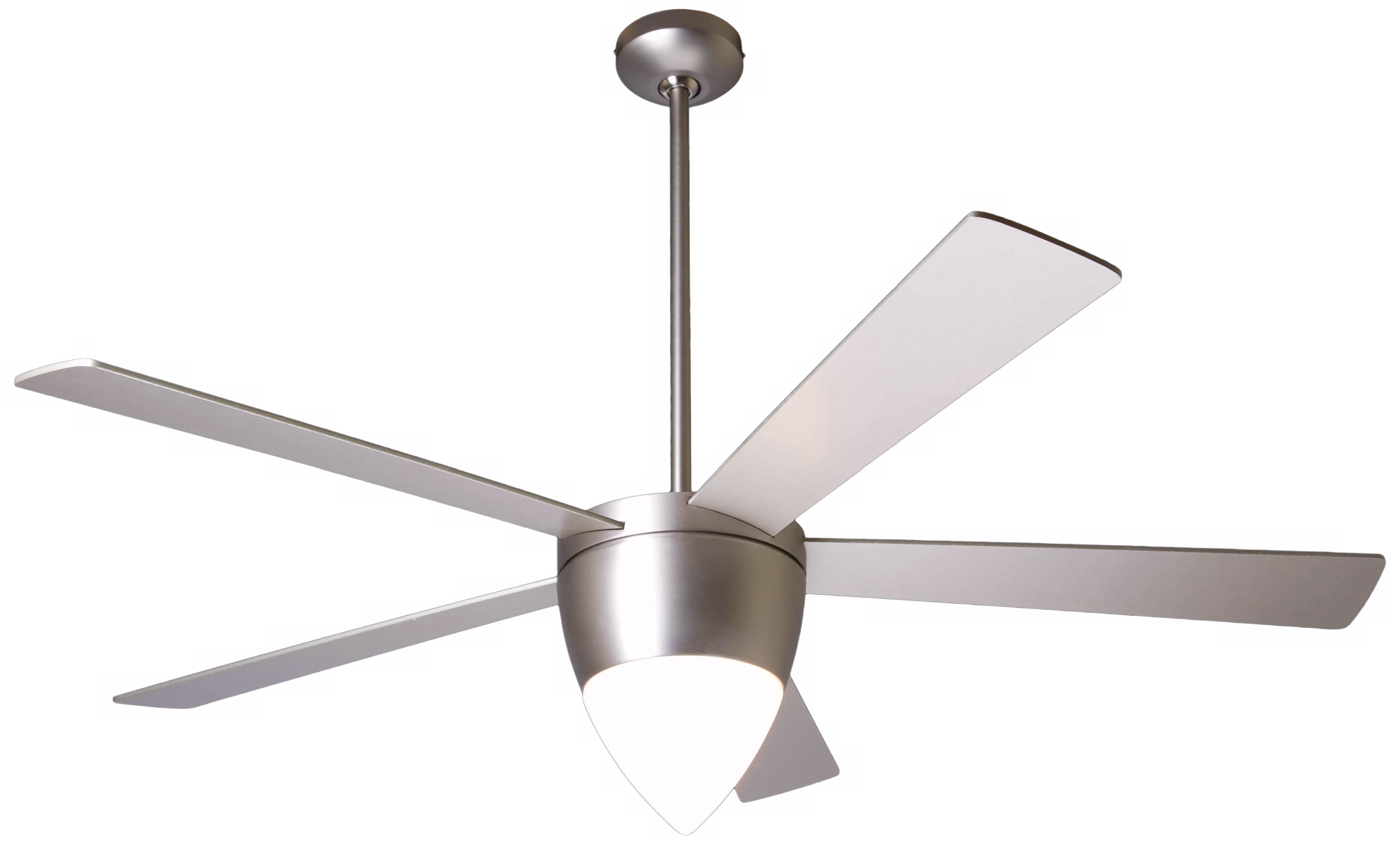 52" Modern Fan Nimbus Matte Nickel with Light Ceiling Fan