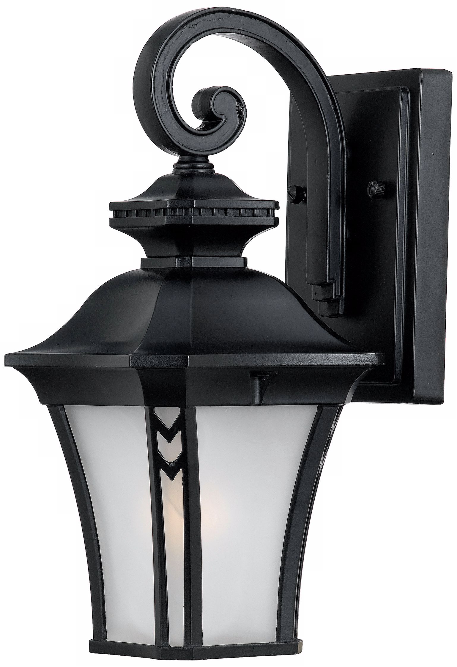 Norfolk Collection Black 12 1/2" High Outdoor Wall Light