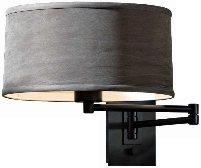 Black Simple Iron Swing Arm Wall Lamp