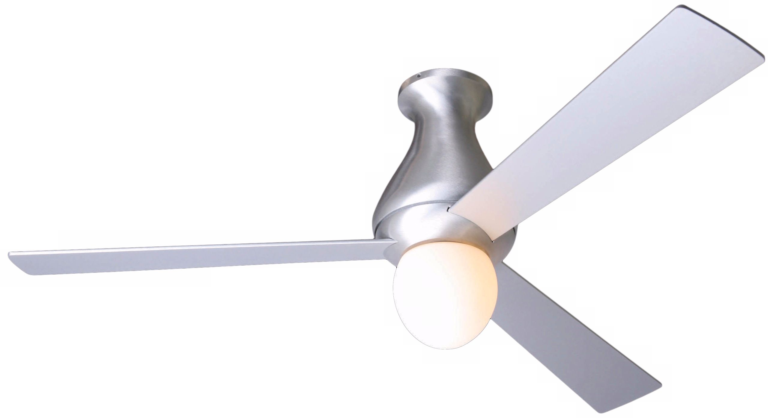 52" Altus Hugger Aluminum Finish Ceiling Fan with Light Kit
