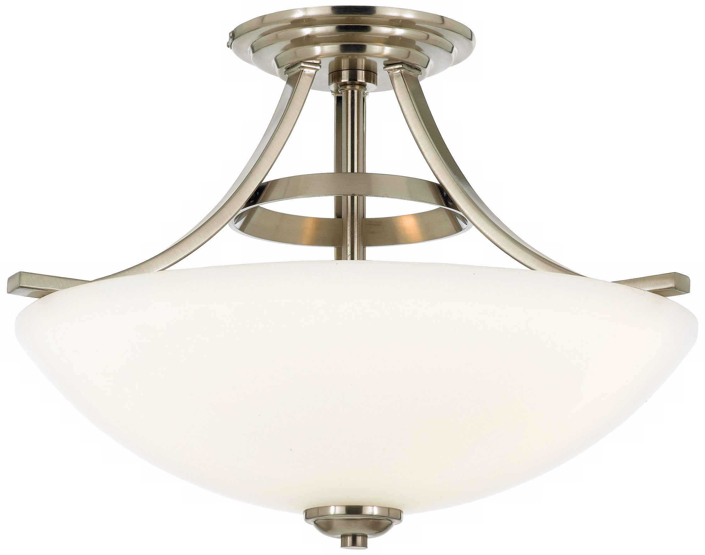 Ibsen Collection Brushed Nickel 17" Wide Ceiling Light