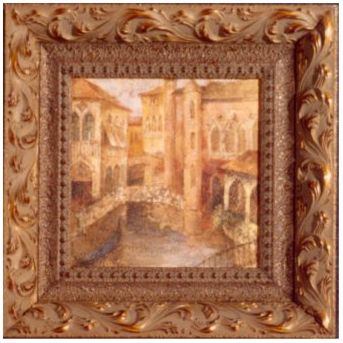 Memories of Venice II Print 9" Square Wall Art
