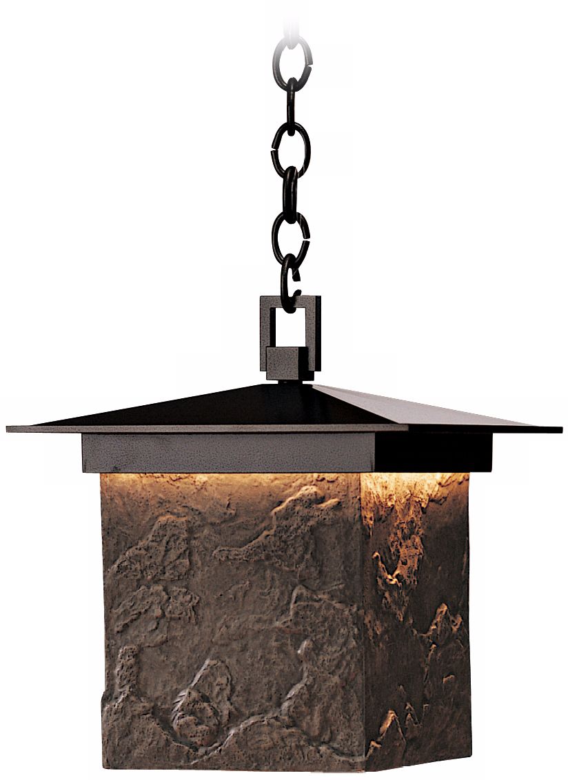 Hubbardton Forge Lightfall Large Sandstone CFL Ceiling Light