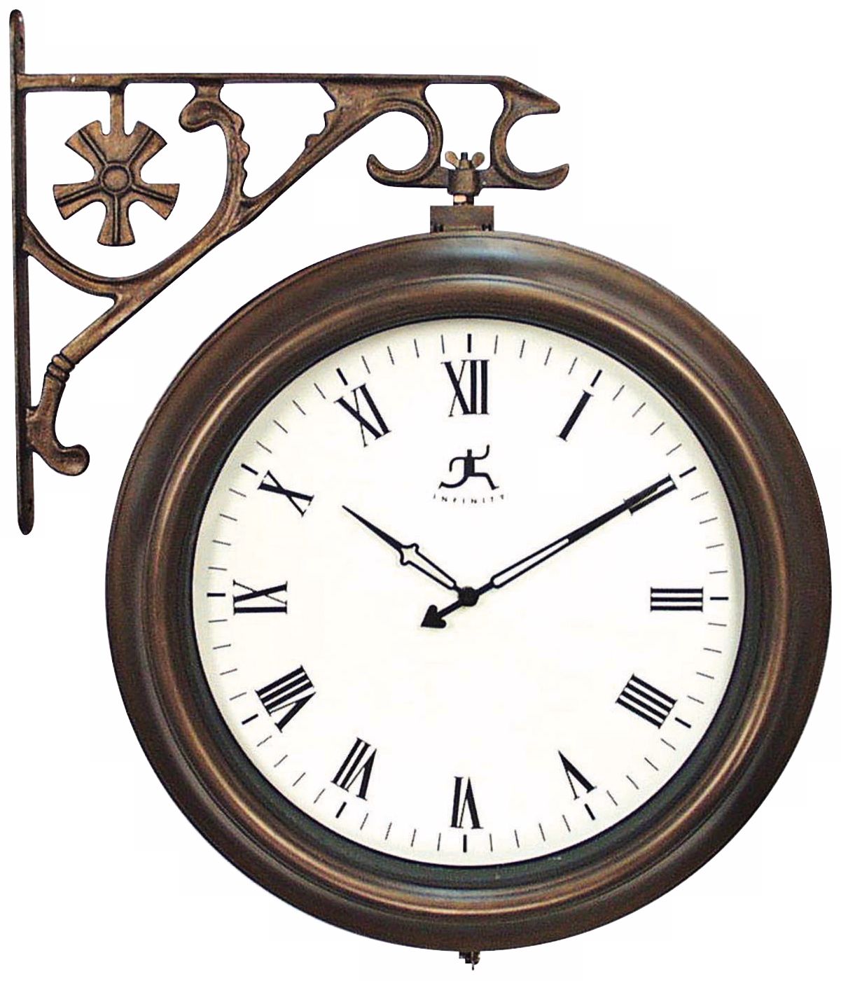 Towne Center 17" High Twin Face Wall Clock