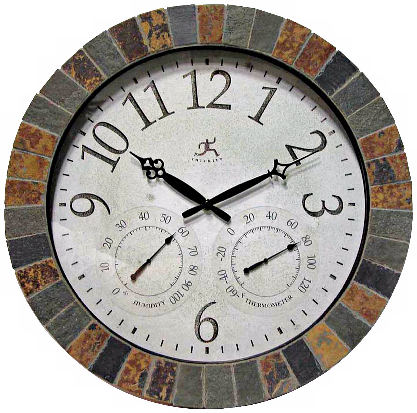 Inca Stone 18" Wide Wall Clock