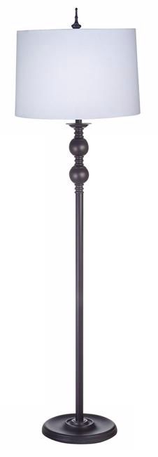 Oil Rubbed Bronze Ball Accents Metal Floor Lamp