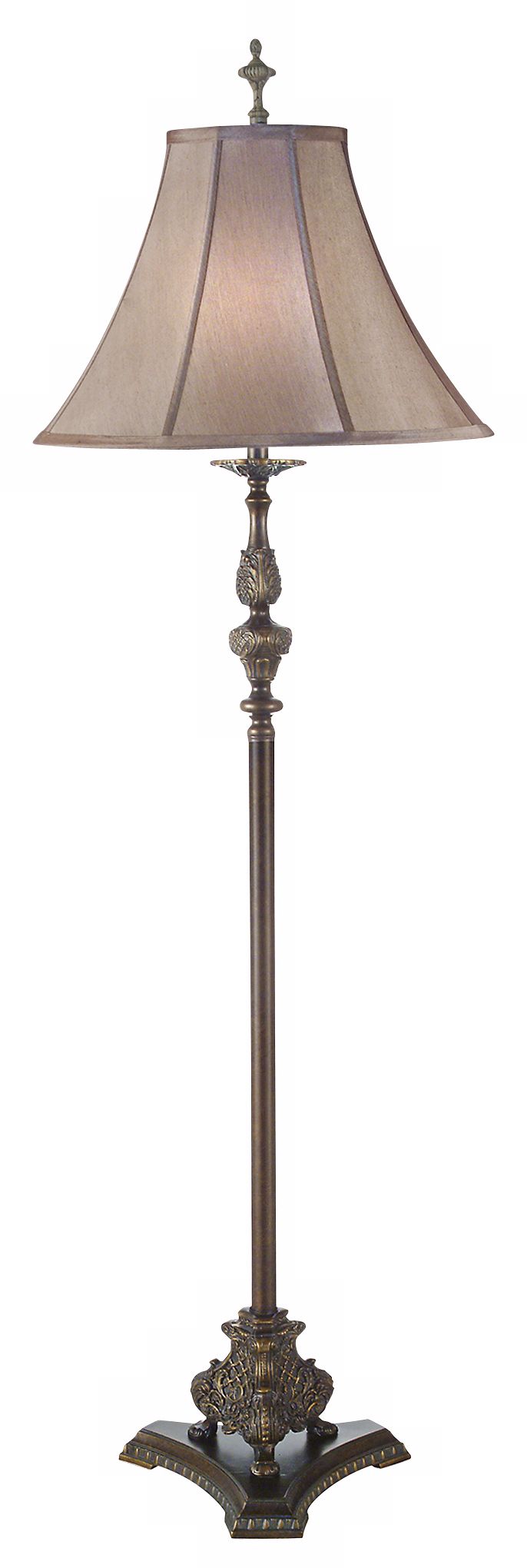 Tiffania Finish Hand-Cast Metal Floor Lamp