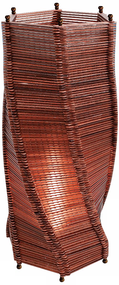 Flexell 600 Espresso Dark Wood Table Lamp