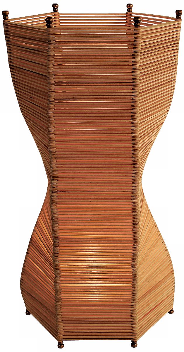 Flexell 600 Natural Finish Wood Table Lamp