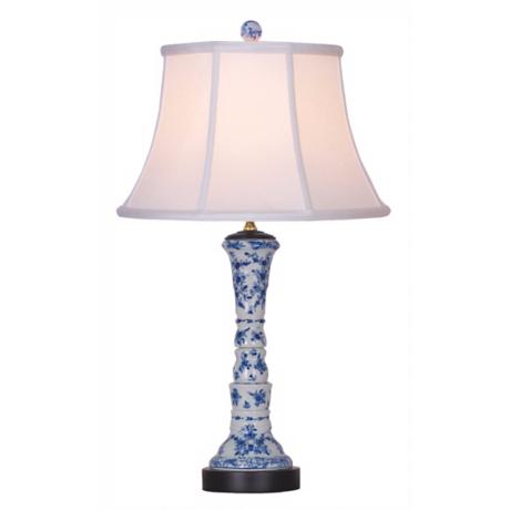 Blue Desk Lamps on Blue And White Porcelain Vase Buffet Table Lamp   Lampsplus Com