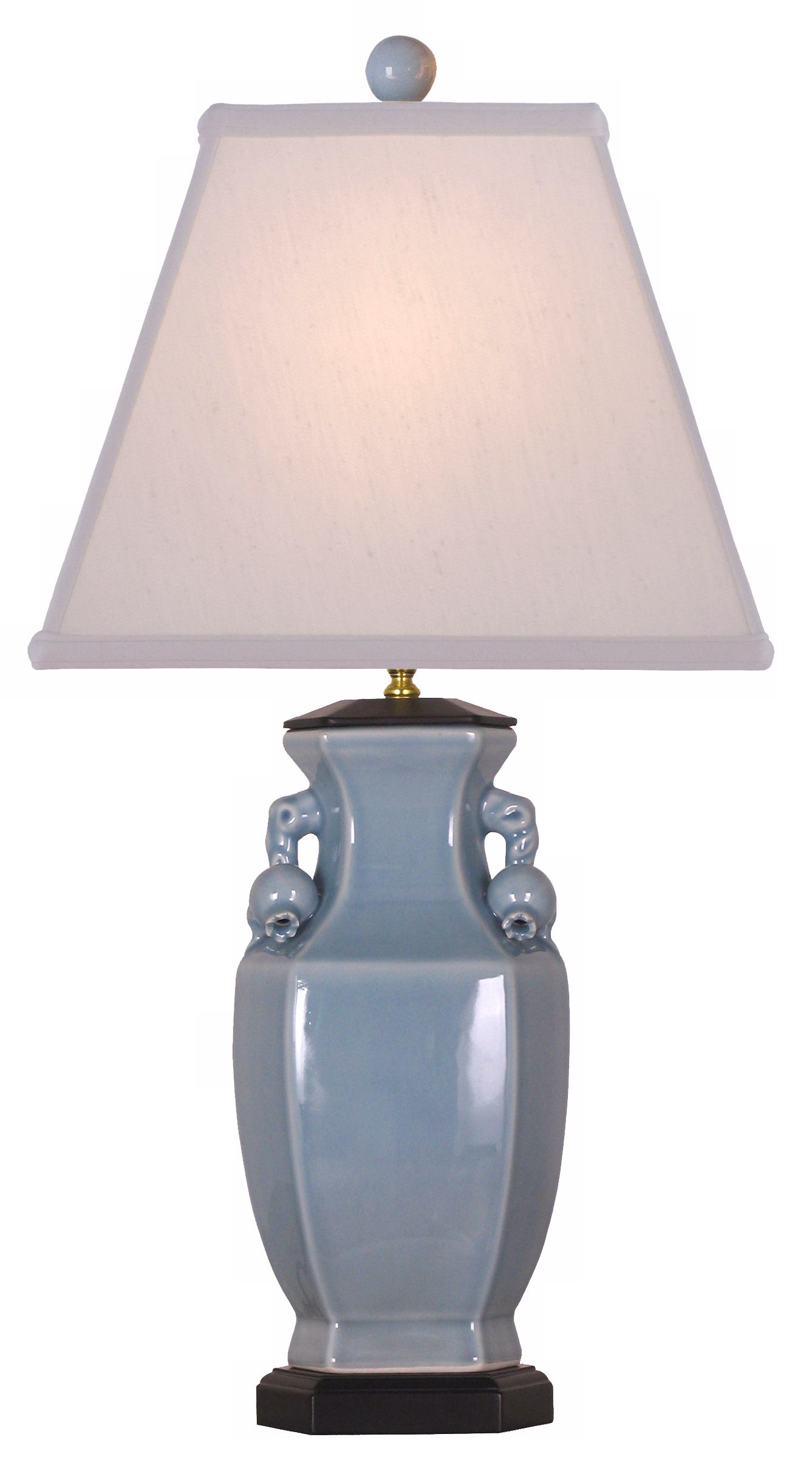 Ice Blue Porcelain Vase Table Lamp