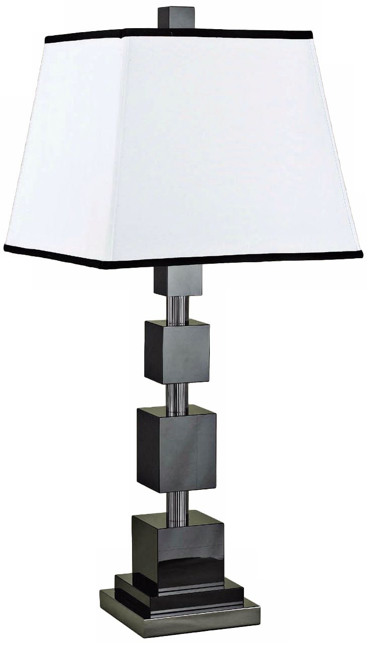 Candice Olson Cluny Black Crystal 35" High Table Lamp