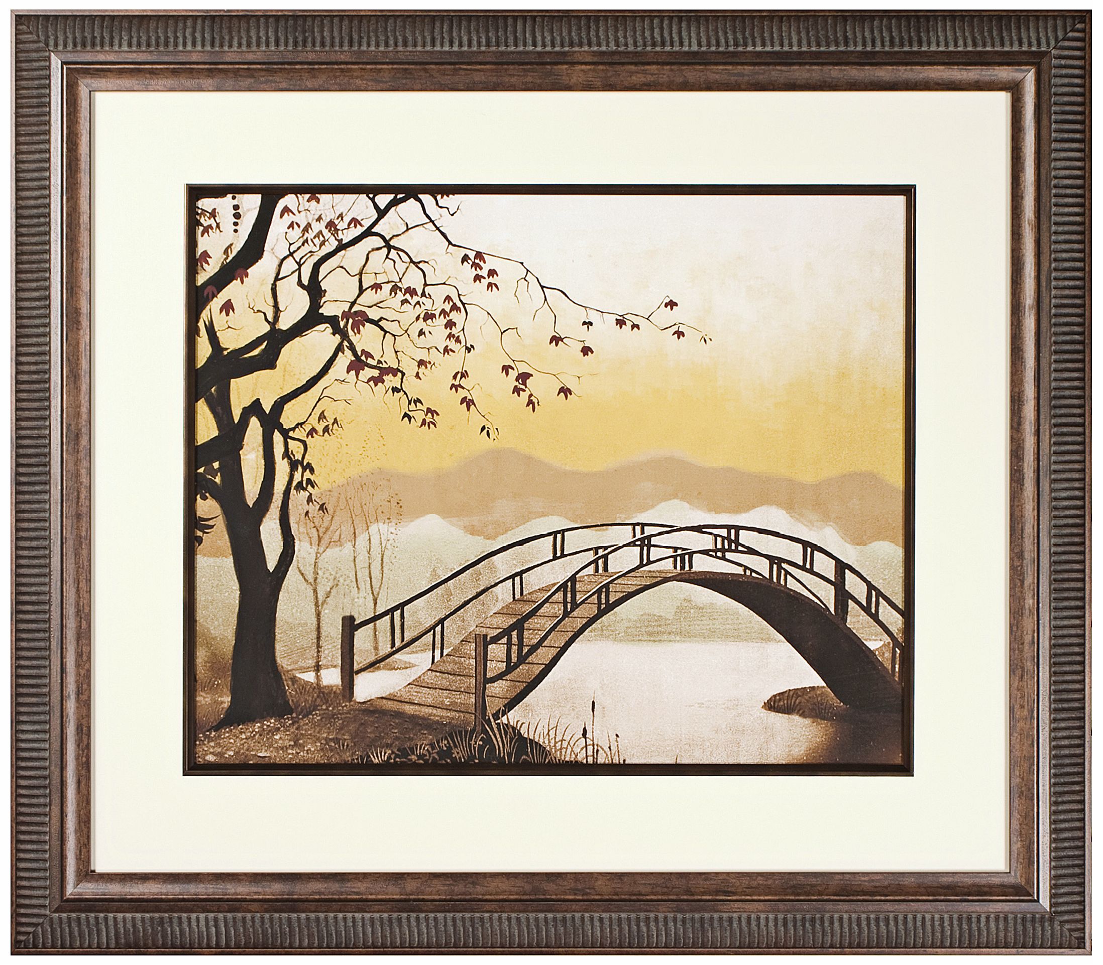 Walt Disney Lady and the Tramp Bridge Print Framed Wall Art