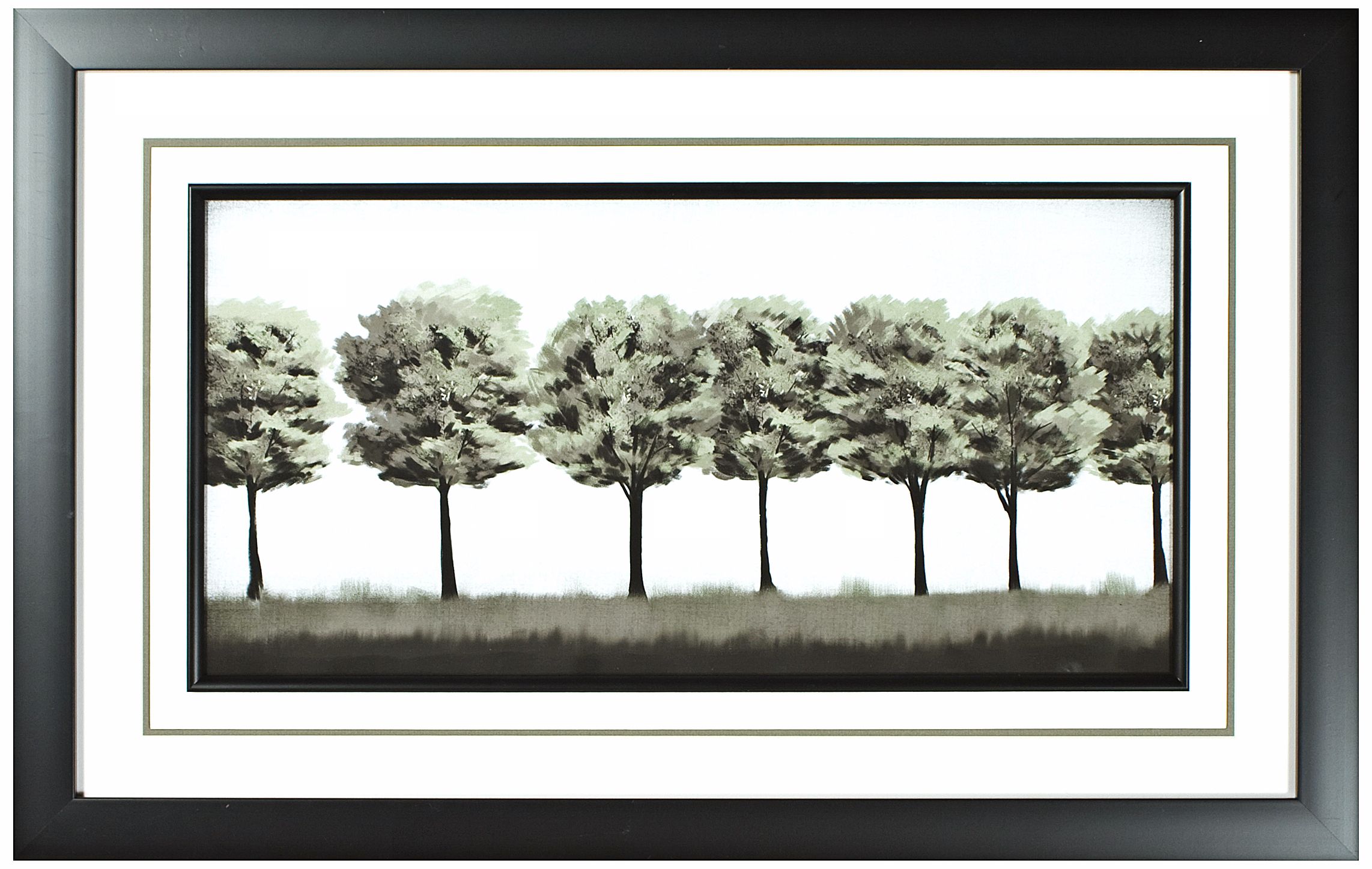 Walt Disney Melody Time Trees Print Framed 33" Wide Wall Art