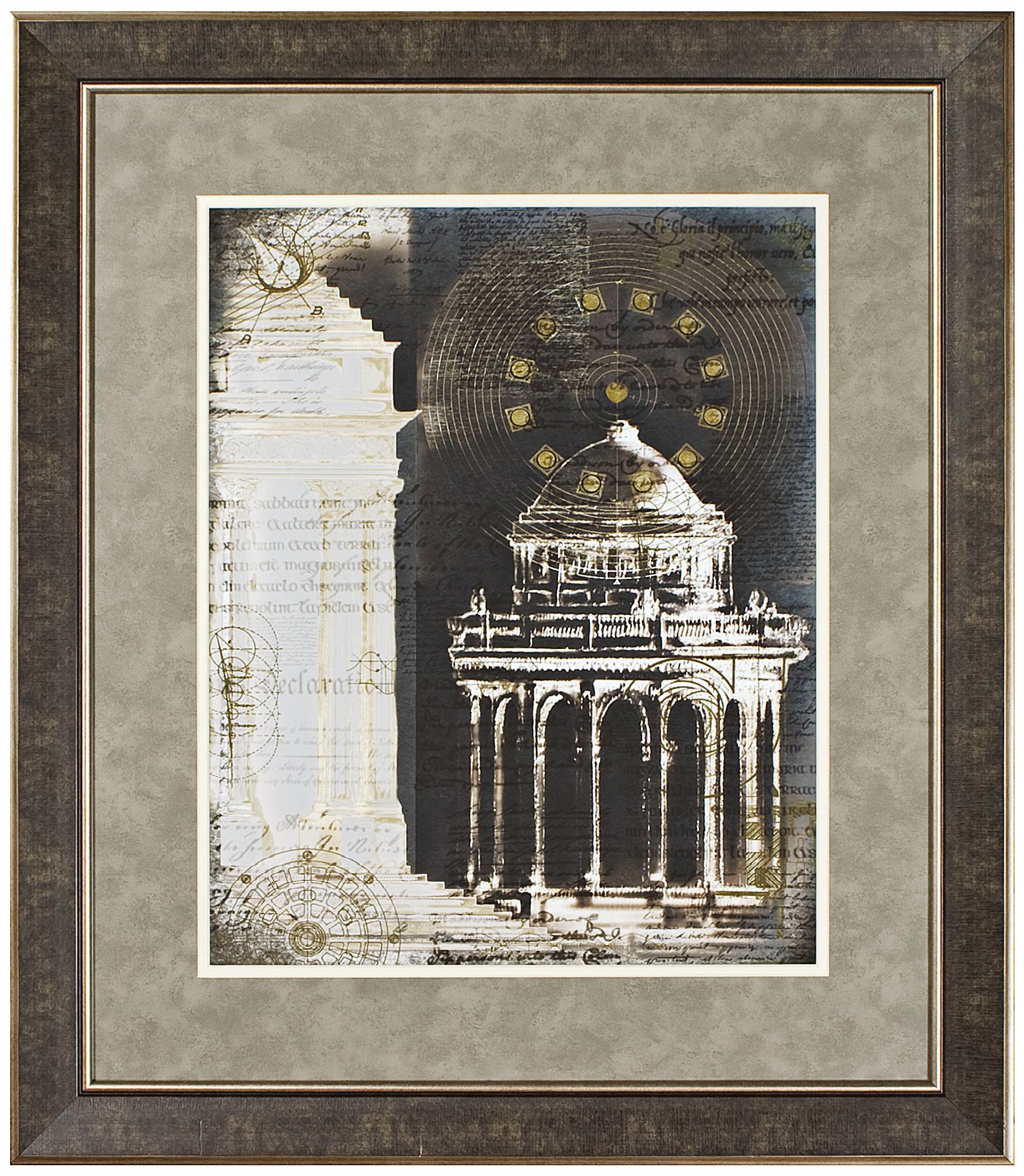 Walt Disney Fantasia Grecian Temple Framed 30" High Wall Art