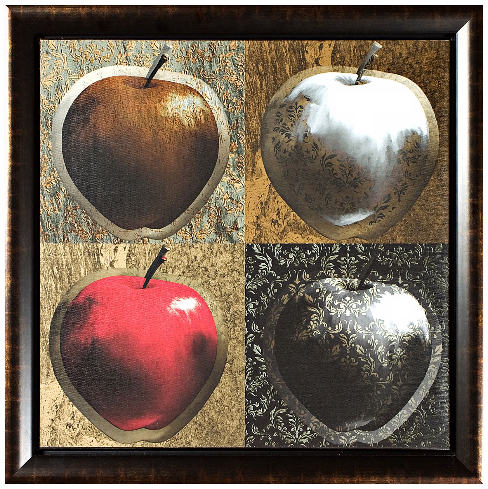 Walt Disney Snow White Apple Framed 20 1/2" Square Wall Art