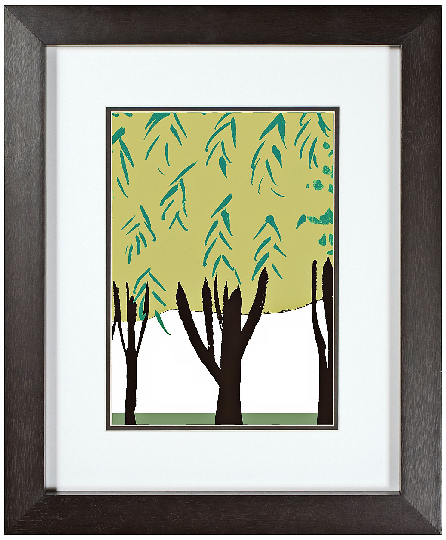 Walt Disney Sleeping Beauty Trees Framed 24" High Wall Art