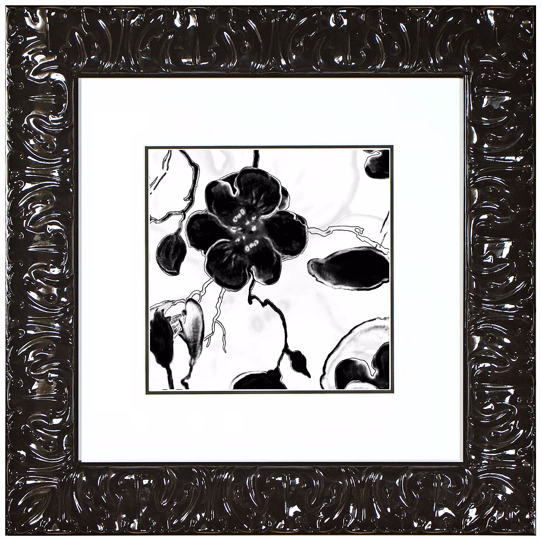 Walt Disney Fantasia Graphite Framed 22" Square Wall Art