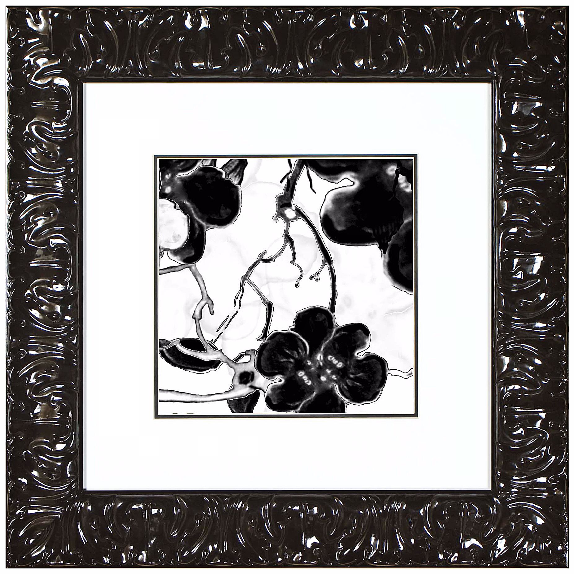 Walt Disney Fantasia Graphite 2 Framed 22" Square Wall Art