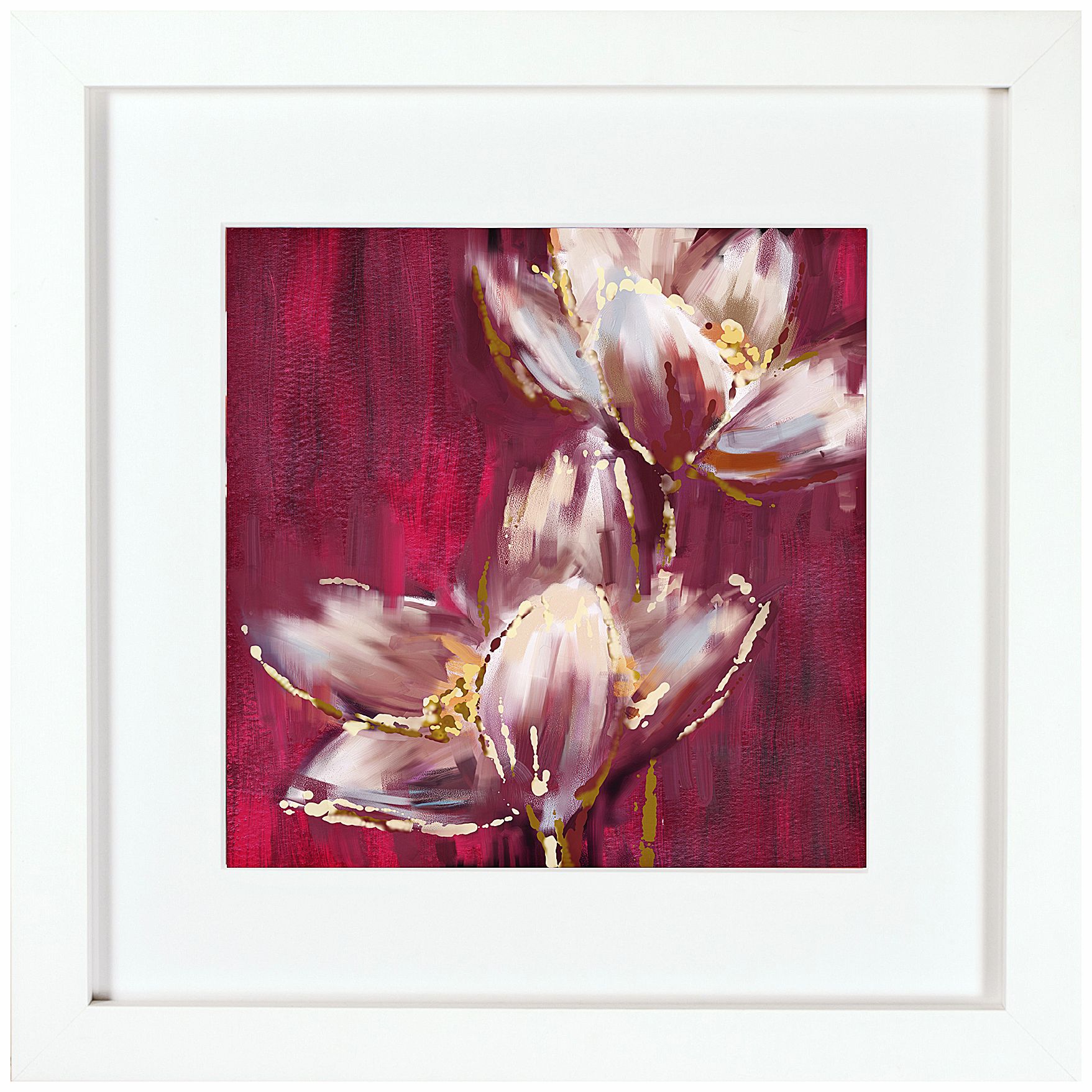 Walt Disney Fantasia Pastel Lilies 2 Print Framed Wall Art