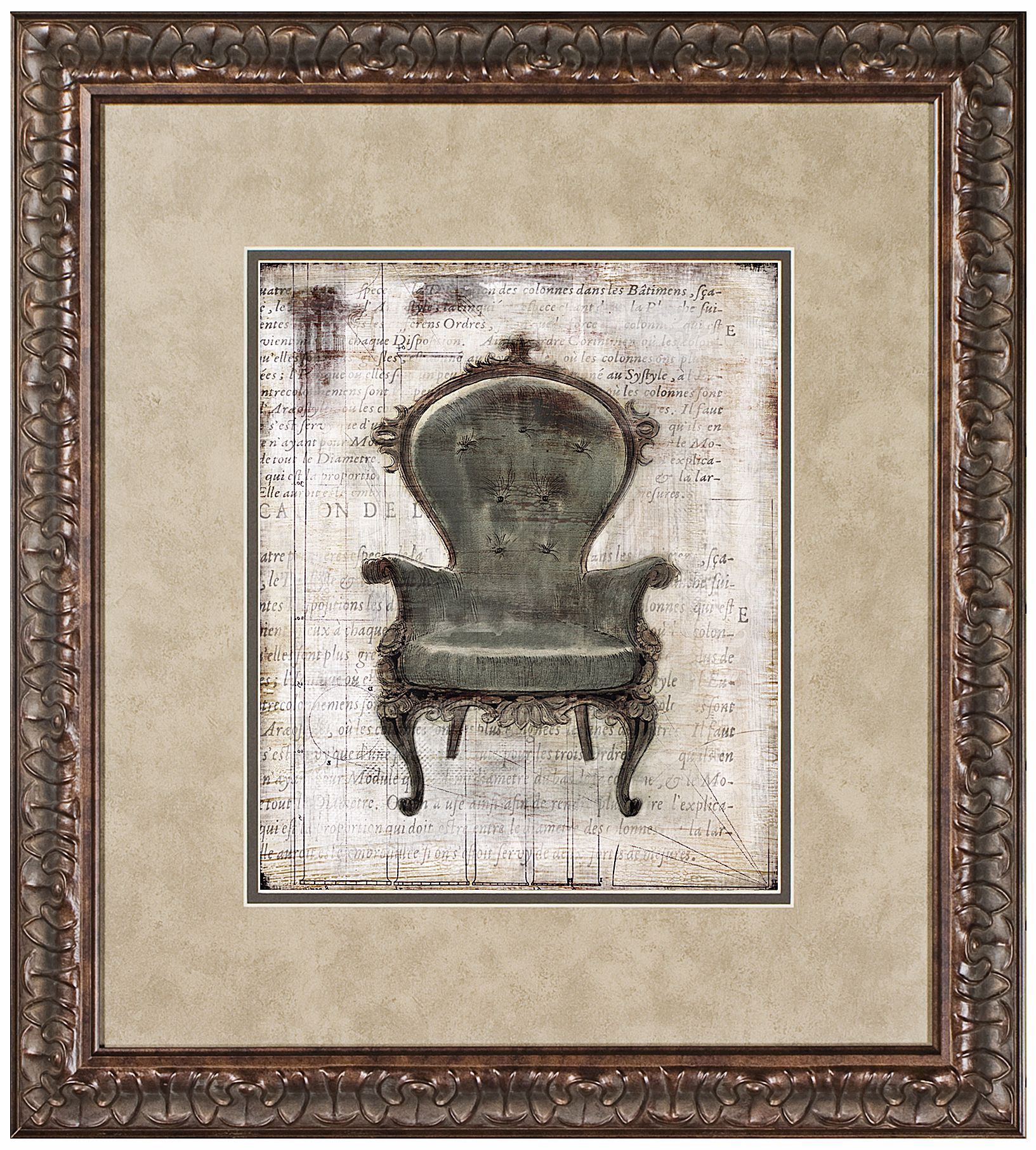 Walt Disney The Aristocats Armchair Framed 22" High Wall Art